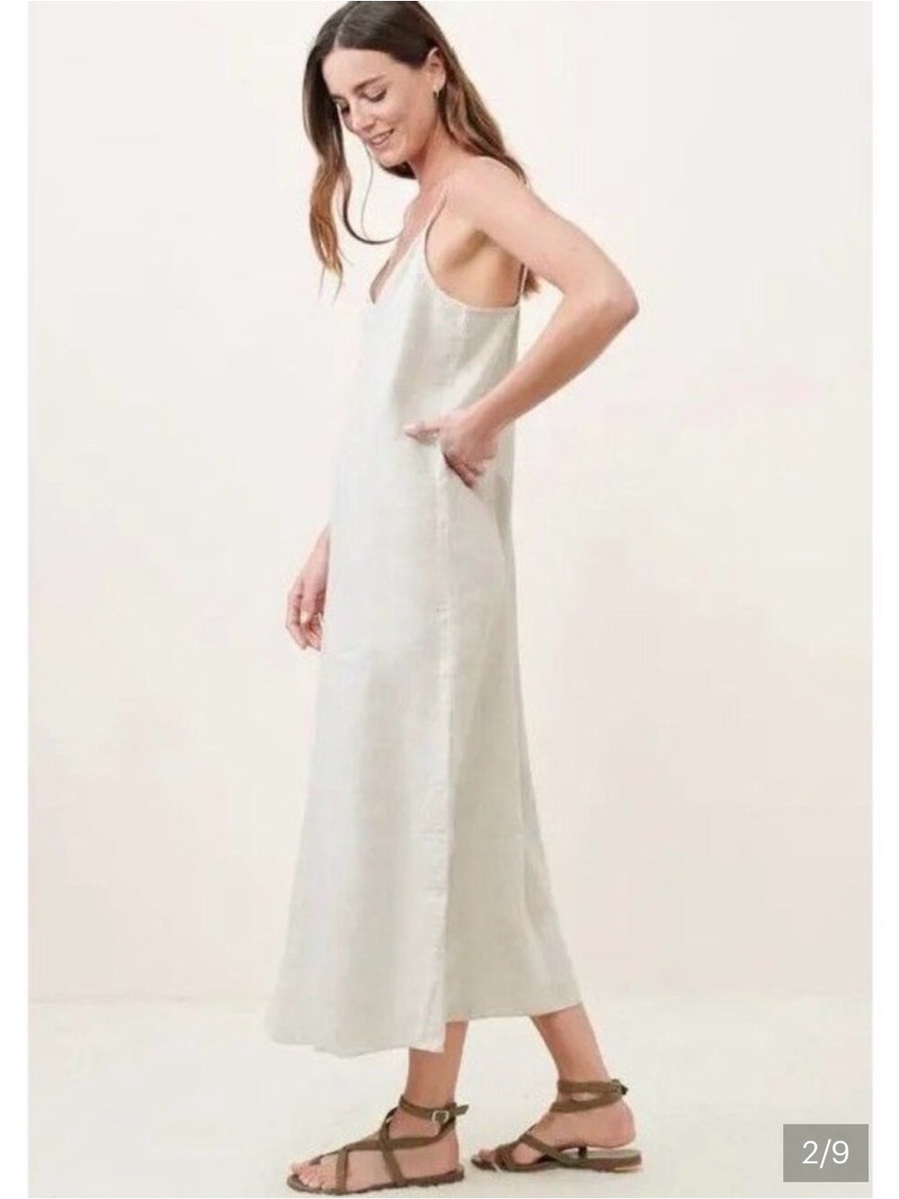 Jenni Kayne Breeze slip dress, ivory size xsmall